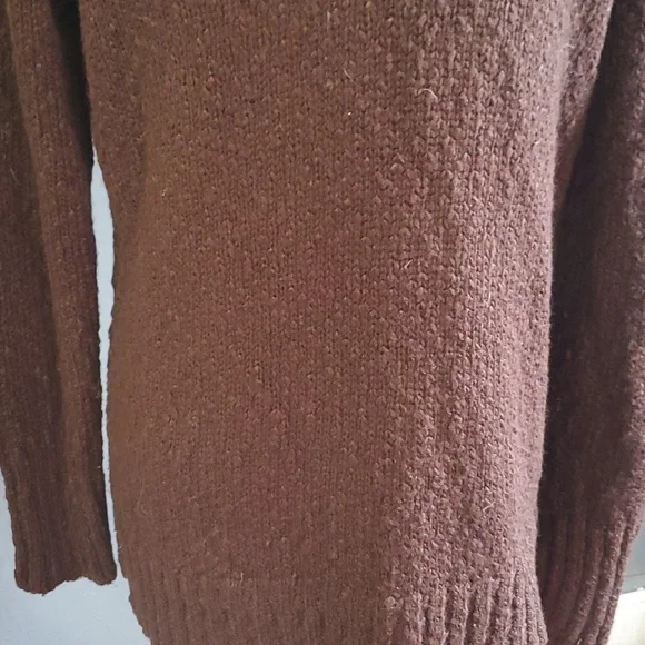 Jones ny women''s brown cowl neck  sweater size M - Picture 8 of 14